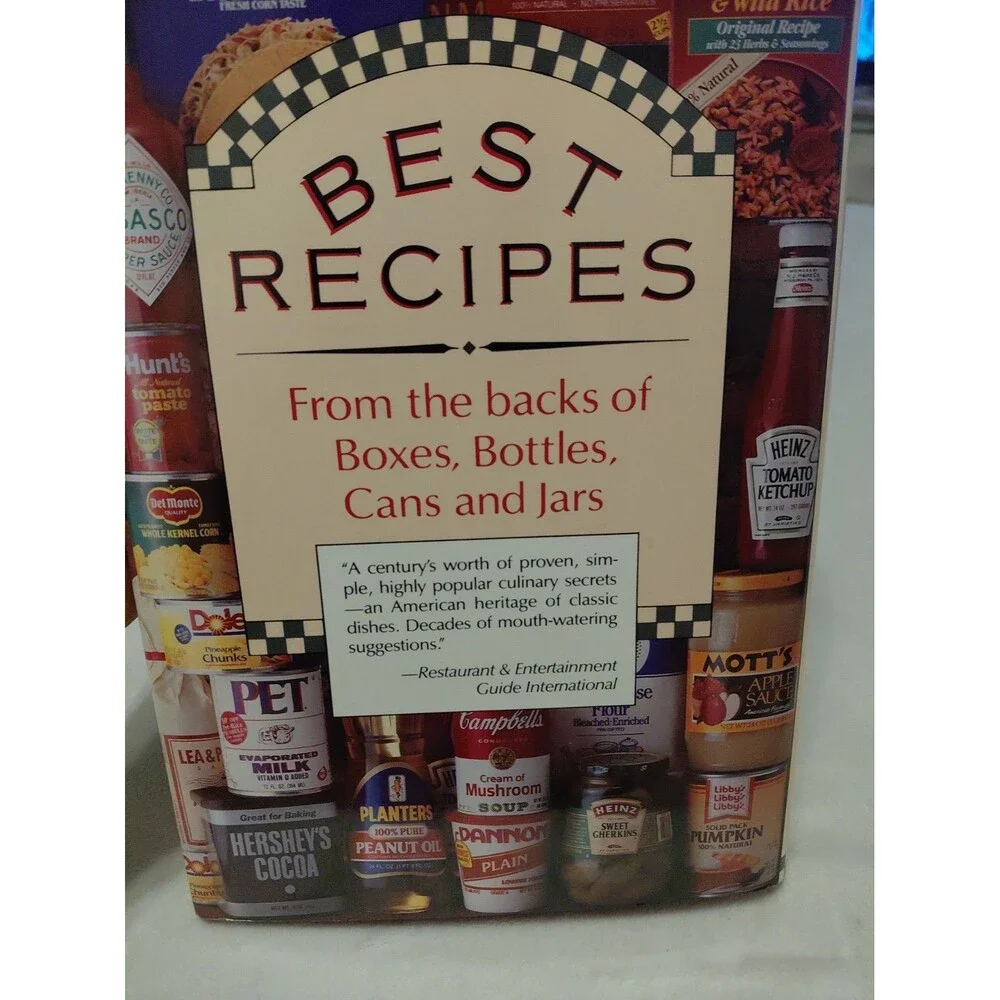 Vintage 1993 Best Recipes From Backs Of Boxes Cans Cookbook Cooking Cook Book
